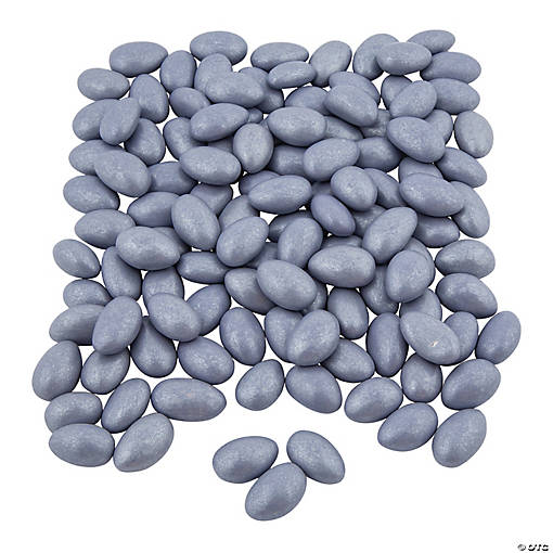Silver Metallic Jordan Almonds - 119 Pc.
