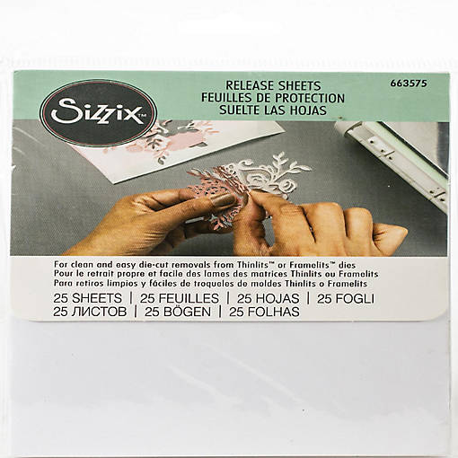 Sizzix Release Sheets 4"X6"-25 Sheets