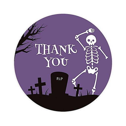 Skeleton Graveyard Halloween TY 2in 40pk