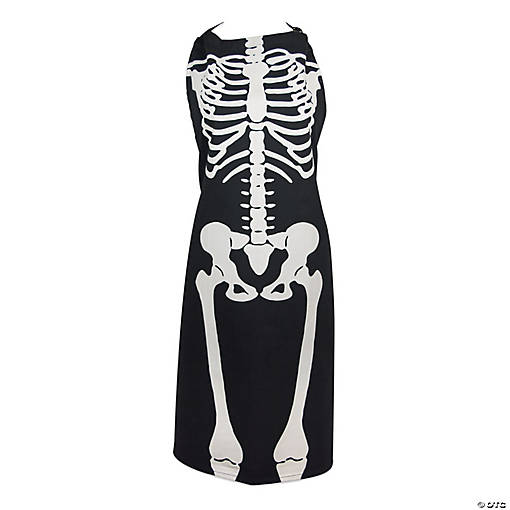Skeleton Print Chef Apron