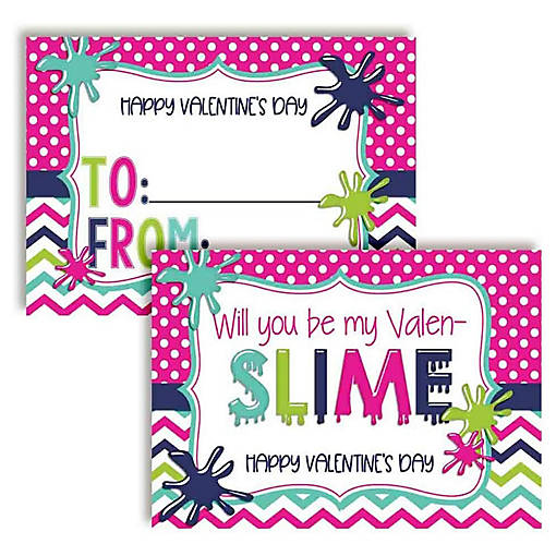 Slime Classroom Valentines 30pc. by AmandaCreation