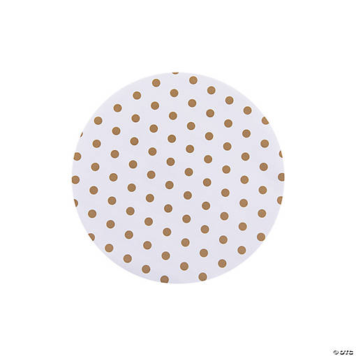 Small Gold Dot Serving Paper Liners