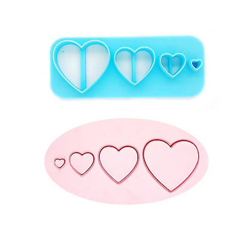 Small to Tiny Hearts Clay Cutter, 1 pc