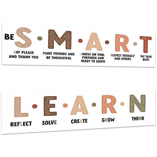 Smart &amp; Learn Classroom Banner - 13 x 48 Inch