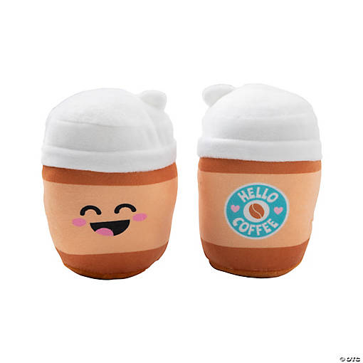Smiling Plush Coffee Cups - 12 Pc.
