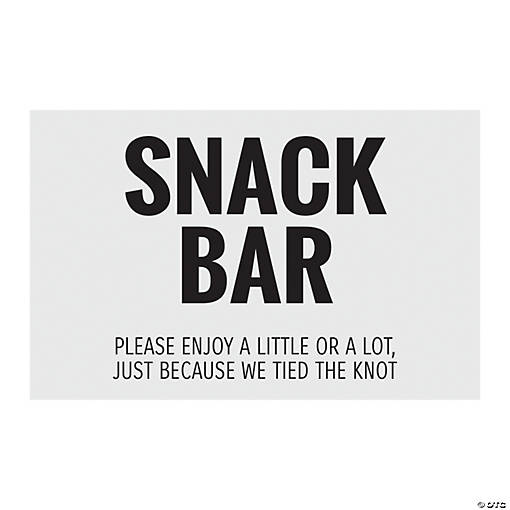Snack Bar Sign