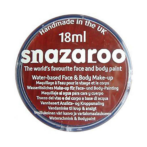 Snazaroo Face Paint - 18ml Brown - Rust Costume Accessory