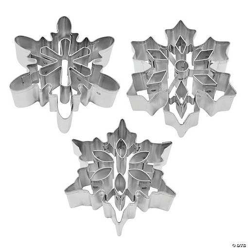 Snowflake 3 Piece Cookie Cutter Set
