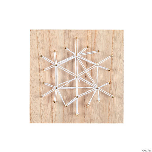 Snowflake String Art Craft