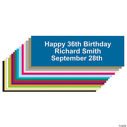 Solid Color Custom Banner