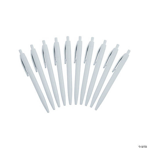 Solid Color Retractable Pens - 24 Pc.