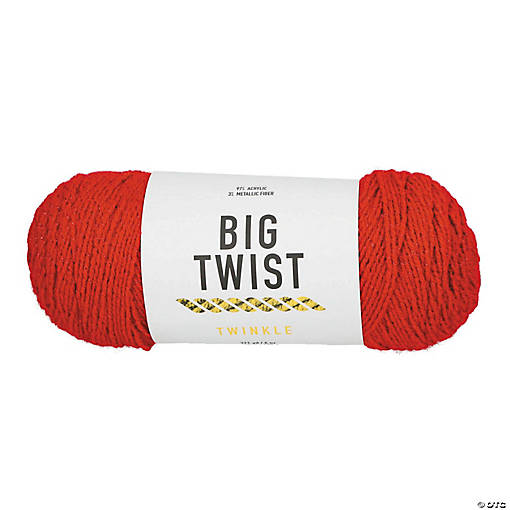 Solid Color Twinkle Medium Weight Acrylic Yarn - 2 Skeins