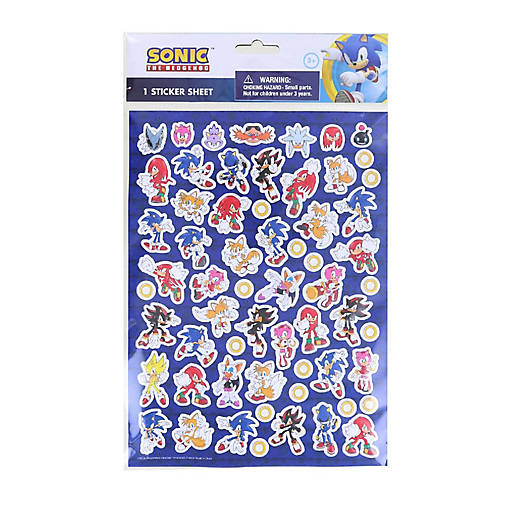 Sonic the Hedgehog Raised Sticker Sheet