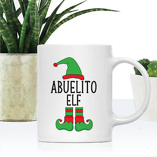 Spanish Family Elf Abuelito Ceramic Mug