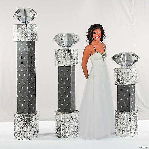 Sparkling Night Columns - 3 Pc.