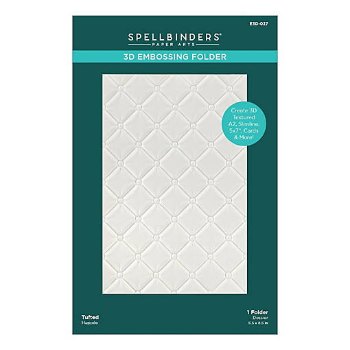 Spellbinders 3D Embossing Folder 5.5"X8.5"-Tufted