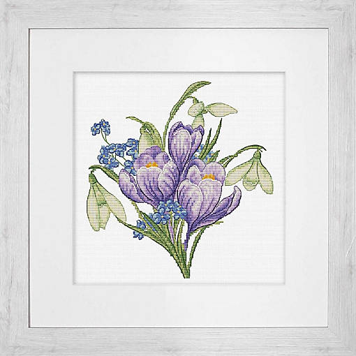 Spring Flowers B1404L Counted Cross-Stitch Kit