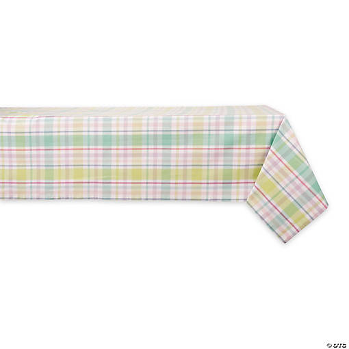 Spring Plaid Tablecloth 60X84