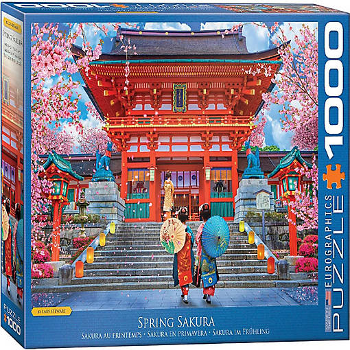 Spring Sakura by David McLean 1000 Piece Jigsaw Puzzle