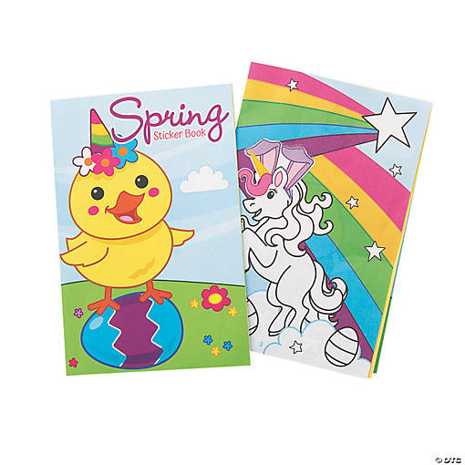 Spring Sticker Books - 12 Pc.
