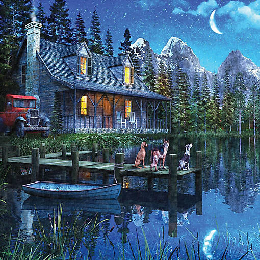 Springbok Moonlit Night 1000 Piece Jigsaw Puzzle