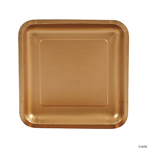 Square Paper Dinner Plates - 24 Ct.