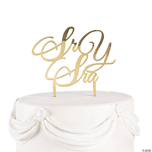 Sr Y Sra Wedding Cake Topper