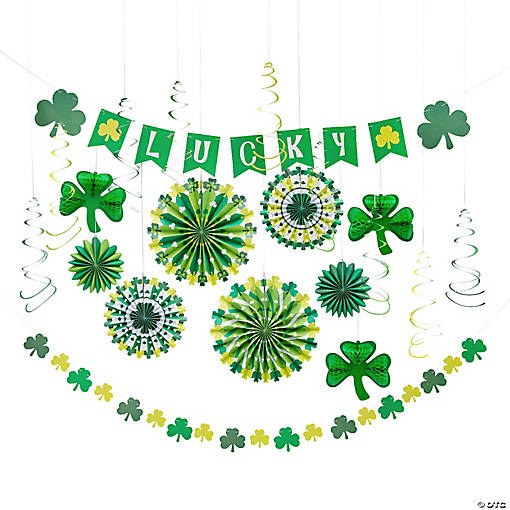 St. Patrick's Day Mega Wall &amp; Ceiling Decorating Kit - 20 Pc.