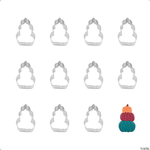 Stacked Pumpkin 4" Cookie Cutters