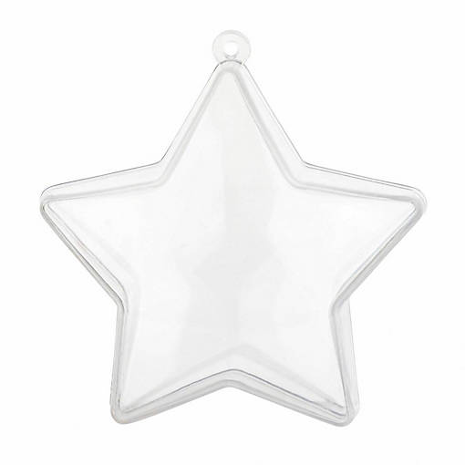 Star Shaped Acrylic Candy Boxes 24 Pack 2.95"X1.25"
