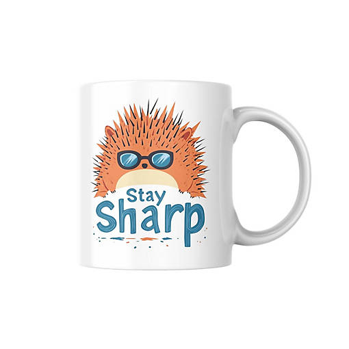 Stay Sharp Mug by Dancing Littles Jungle