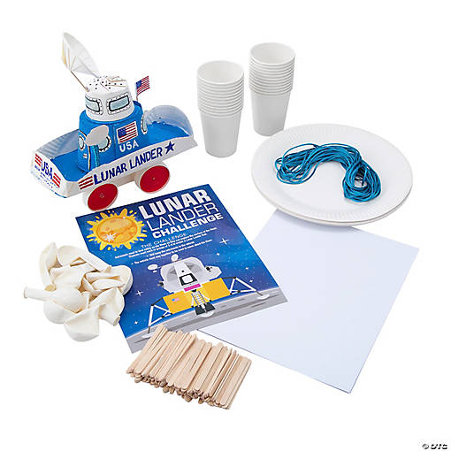 STEAM DIY Lunar Lander Activity Learning Challenge Craft Kit - Makes 12