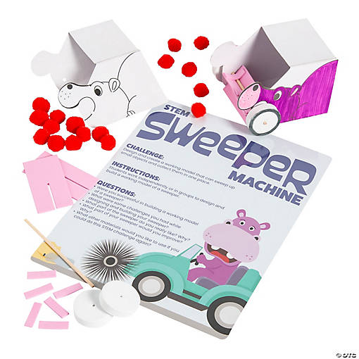 STEM Sweeper Machine Activity Learning Challenge Craft Kit - Makes 12