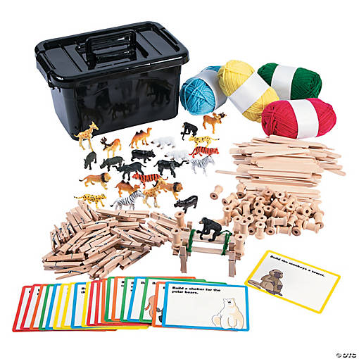 STEM Zoo Structure Building Activity Learning Challenge Kit - 299 Pc.