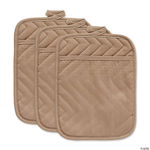 Stone Quilted Potholder Set/3