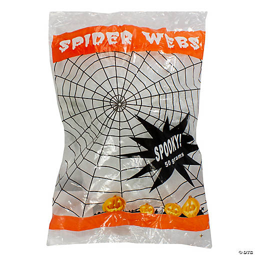 Stretchable Spider Web Halloween Decoration - White