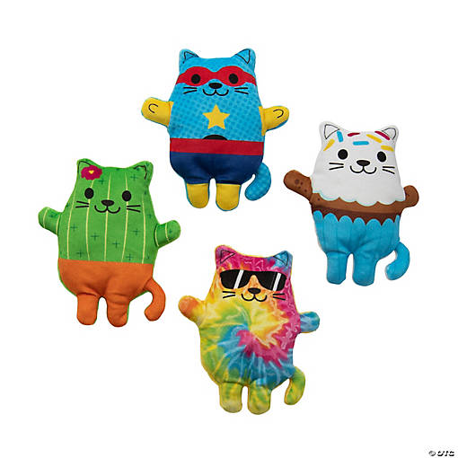 Stuffed Cat Characters - 12 Pc.