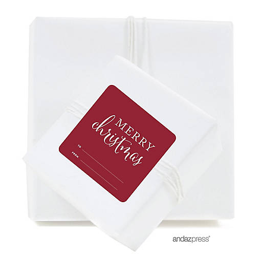 STYLIZED MERRY CHRISTMAS TO/FROM LABELS