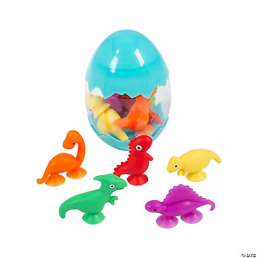 Suction Cup Dinosaurs in Egg Sets - 6 Sets