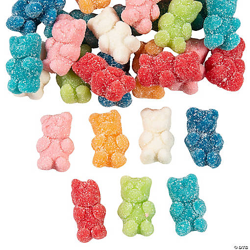 Sugar Coated Gummy Bear Candy - 100 Pc.
