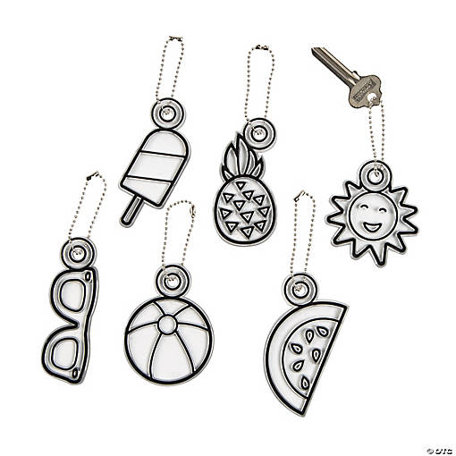Summer Suncatcher Keychains - 24 Pc.