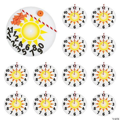 Sun Dial Educational Craft Kit - Makes 12