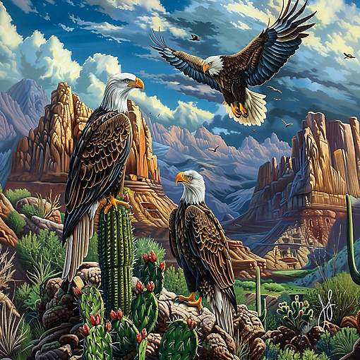 Sunsout Eagle Dune 500 pc  Jigsaw Puzzle