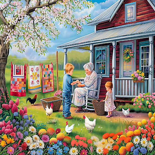 Sunsout Memaws Helpers 500 pc  Jigsaw Puzzle