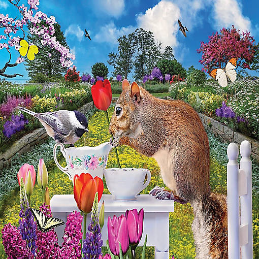 Sunsout Spring Tea 1000 pc  Jigsaw Puzzle