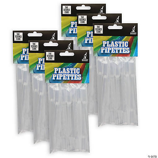 Supertek Plastic Pipettes, 12 Per Pack, 6 Packs