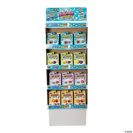Surprise Inside Erasers Power Panel Display with Erasers - 48 Pc.
