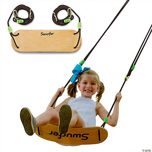 Swurfer Classic Coated Solid Maple Sway Swing