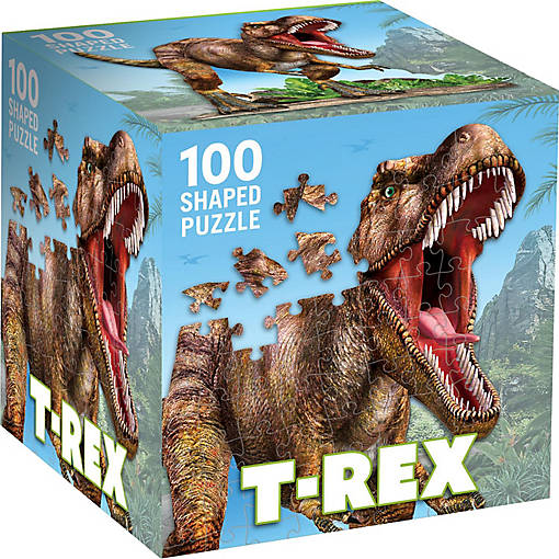 T-Rex 100 Piece Shaped Jigsaw Puzzle