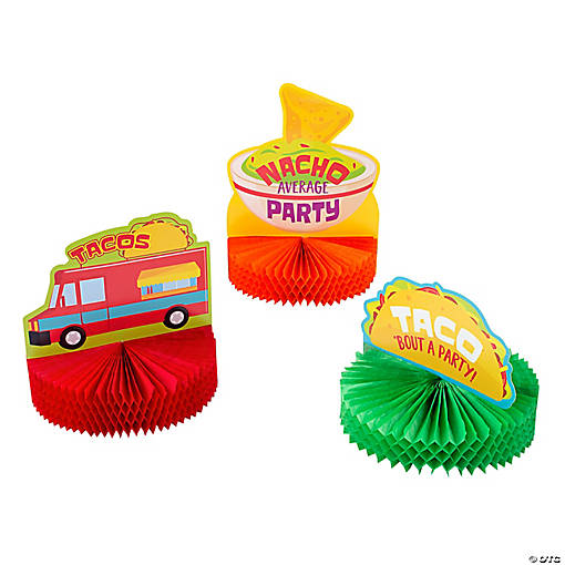 Taco Centerpieces - 3 Pc.